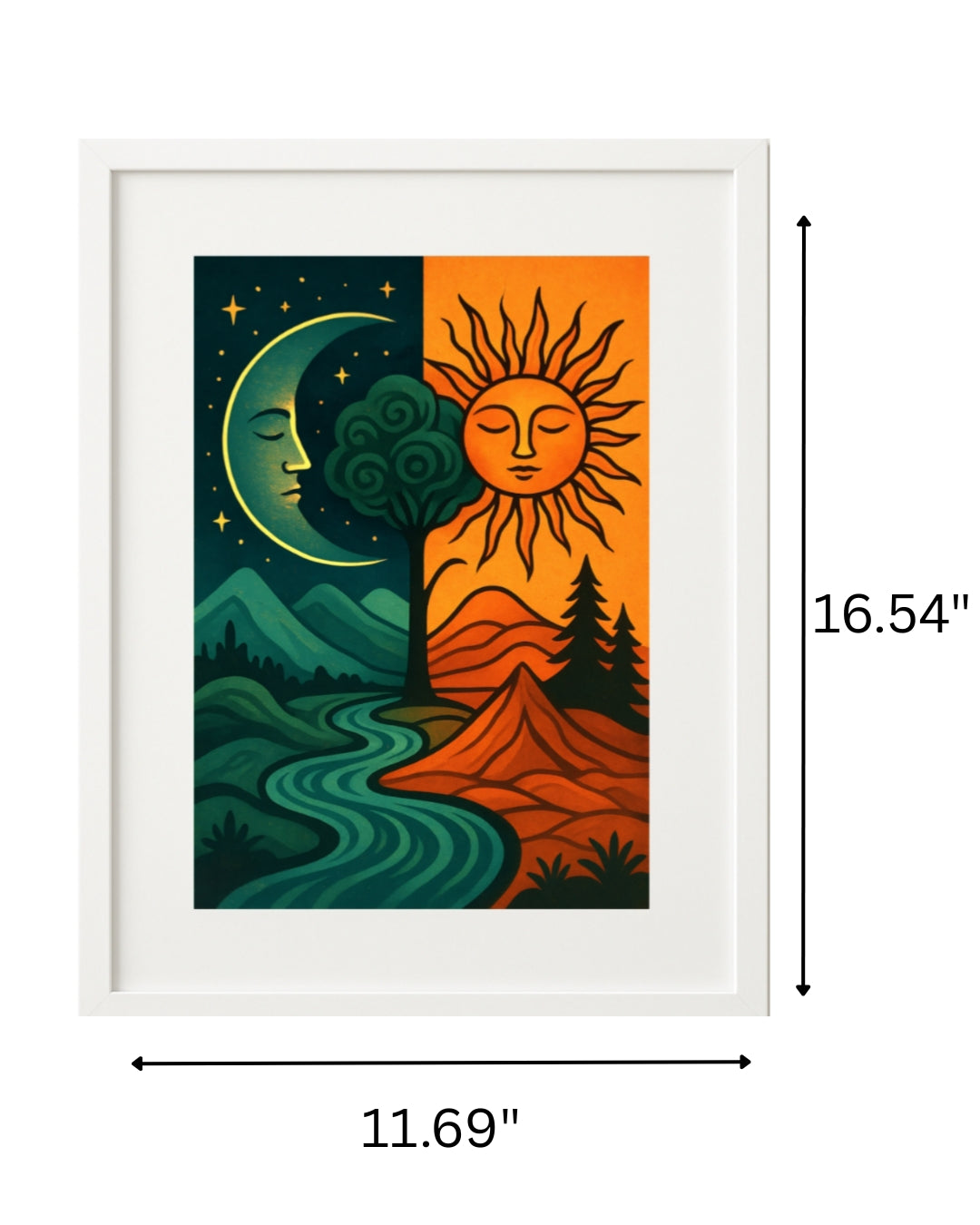 Cosmic Balance – Sun and Moon in Harmony