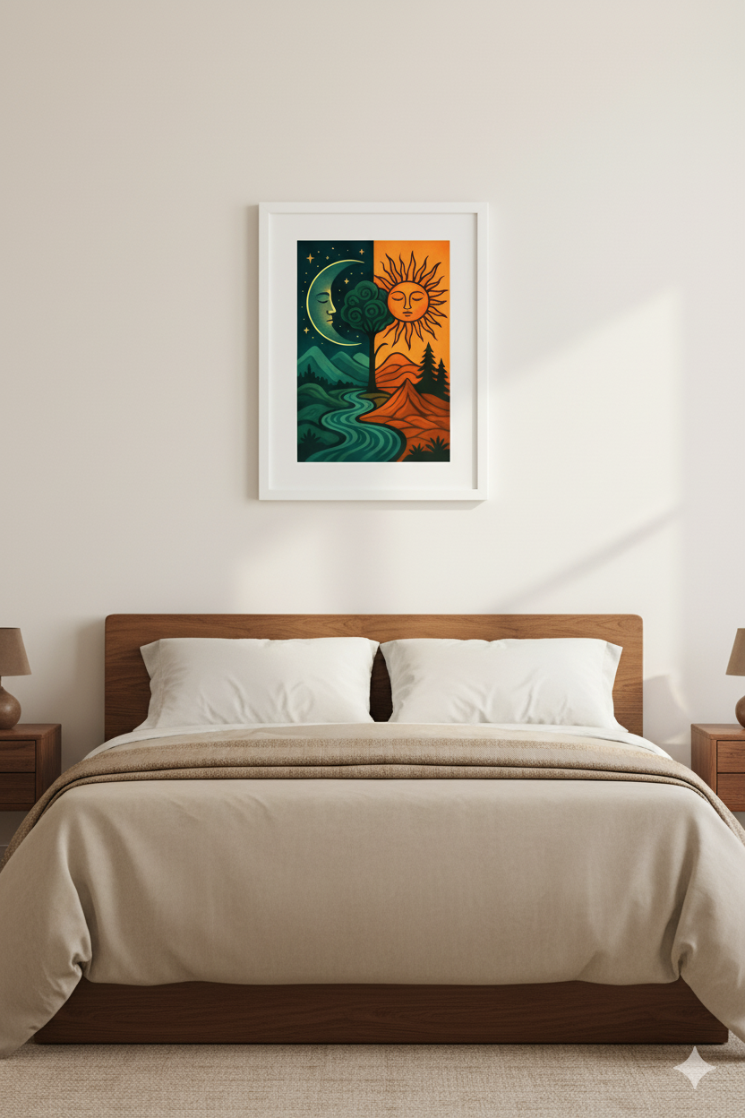 Cosmic Balance – Sun and Moon in Harmony