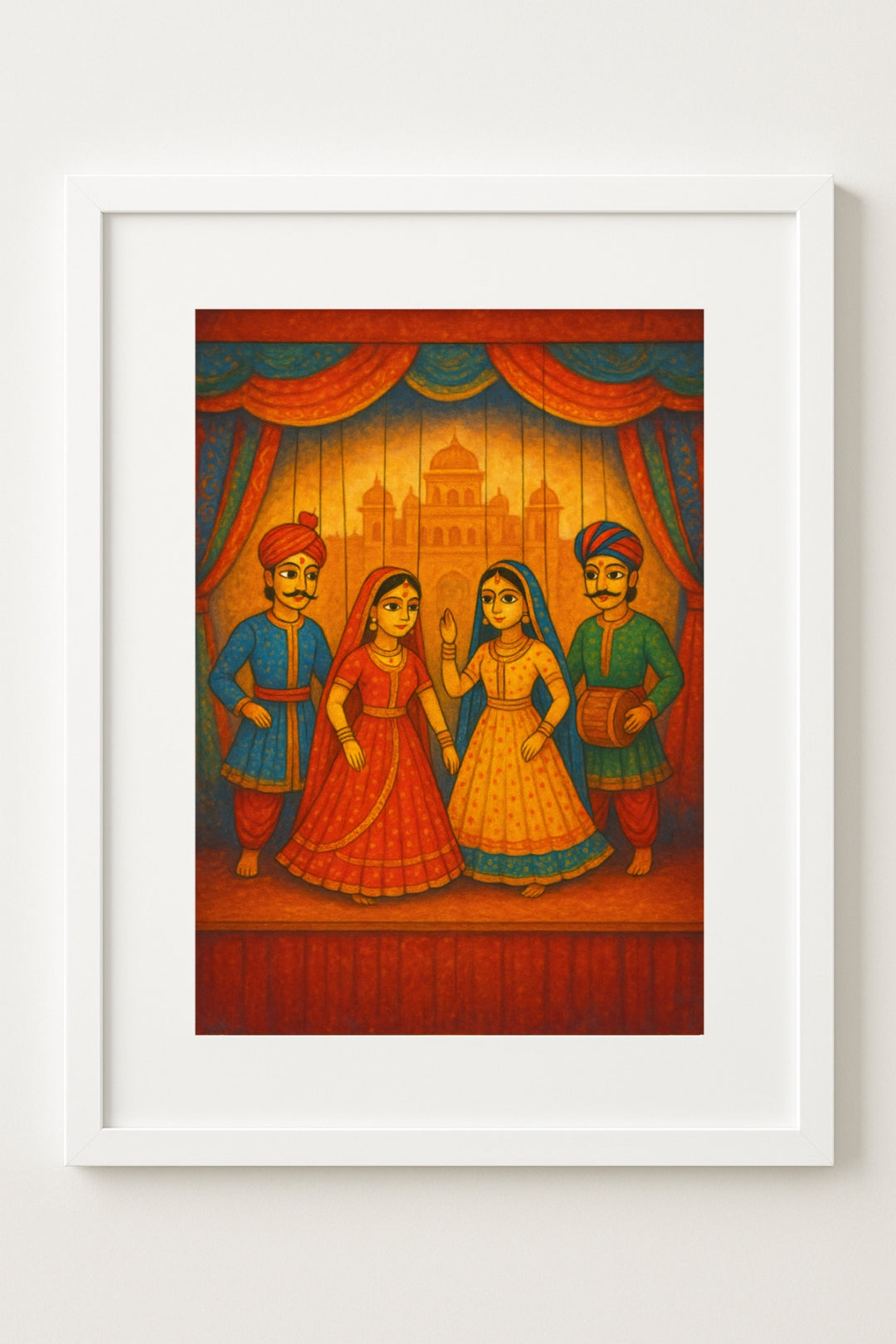 Folk Dance Tales – Vibrant Festival Wall Art Poster (11.69" x 16.54") by Inner Nest