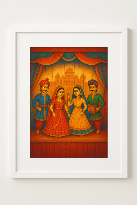 Folk Dance Tales – Vibrant Festival Wall Art Poster (11.69" x 16.54") by Inner Nest