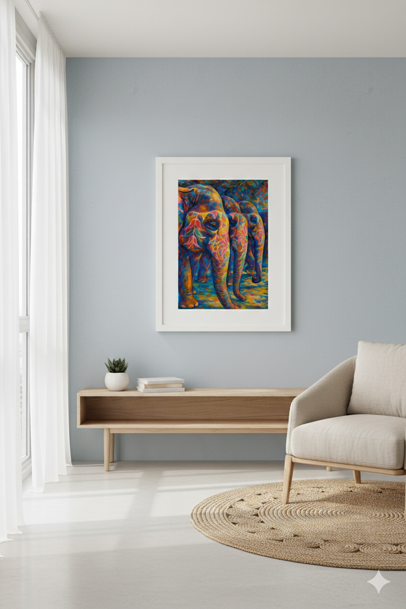 Painted Elephants Parade – Tradition in Color