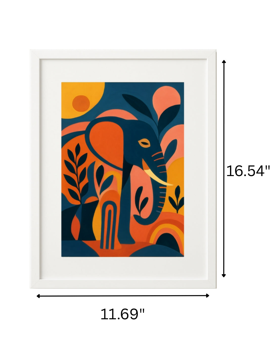 Abstract Elephant Flow – Grace in Motion