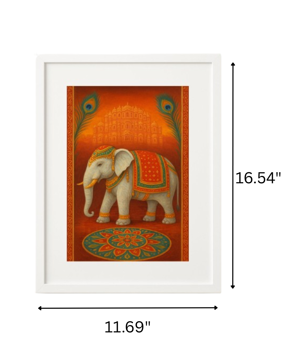 Royal Elephant Pride – Heritage Wall Art Poster (11.69" x 16.54") by Inner Nest