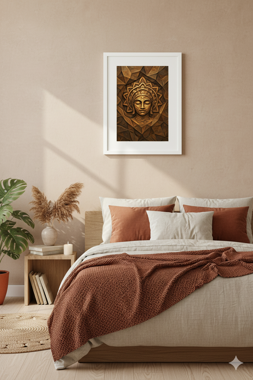 Buddha Tranquility Wall Art (11.69 x 16.54 in) | Spiritual Home Décor