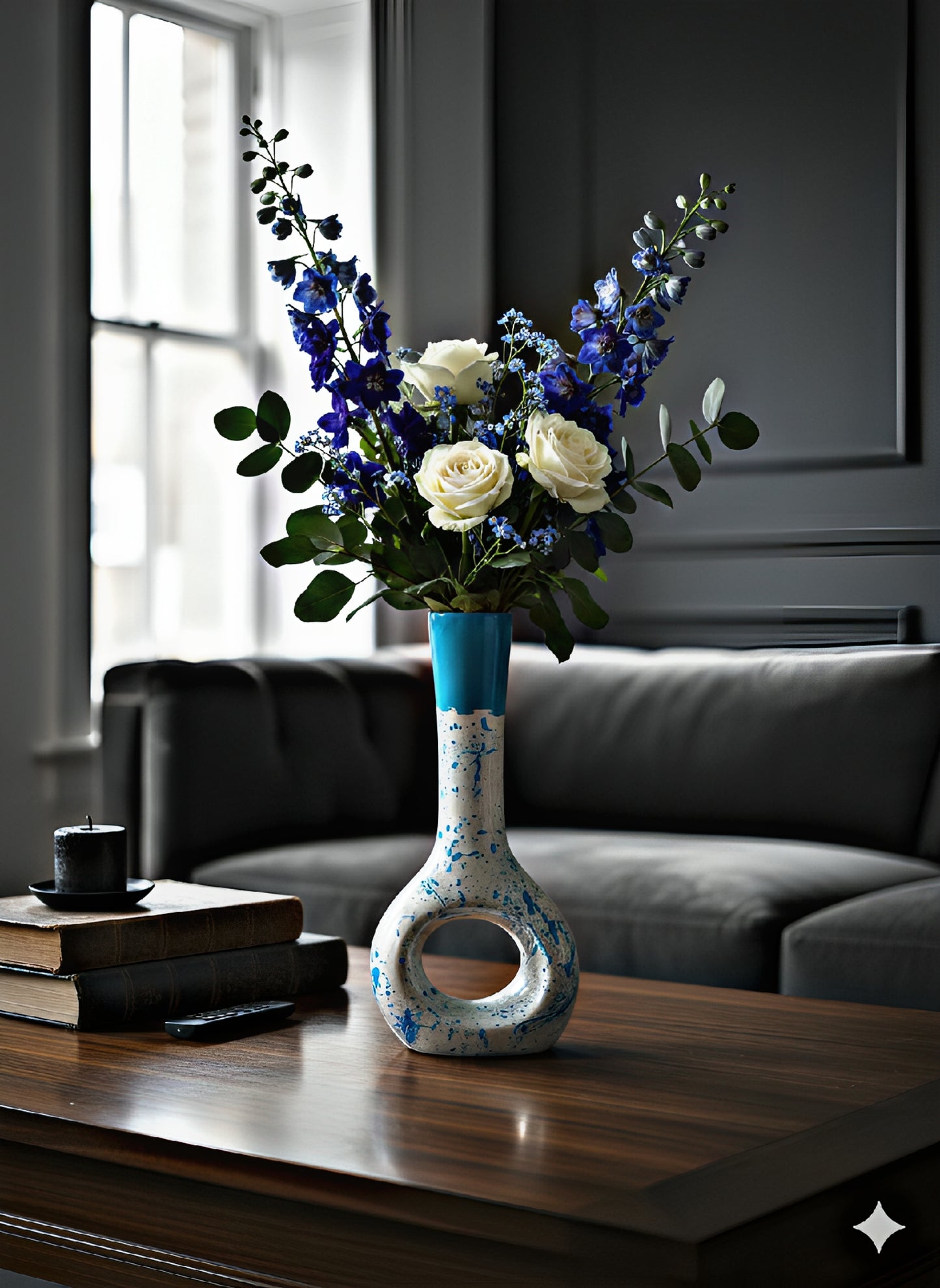 Azure Splash Trio – Limited Edition Vase Set | Inner Nest