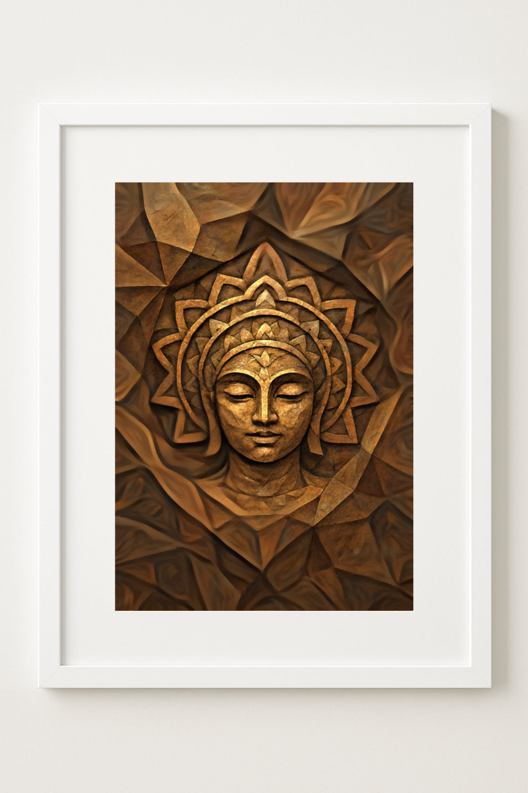 Buddha Tranquility Wall Art (11.69 x 16.54 in) | Spiritual Home Décor
