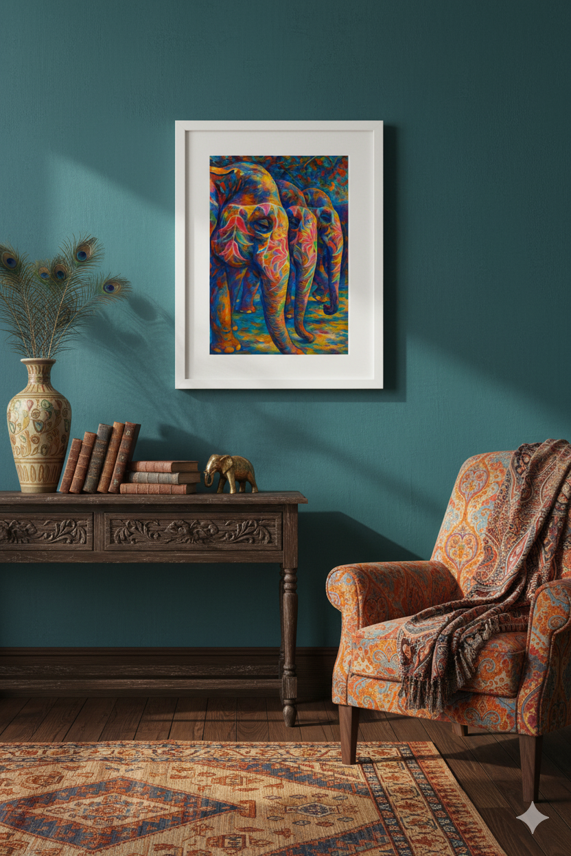 Painted Elephants Parade – Tradition in Color