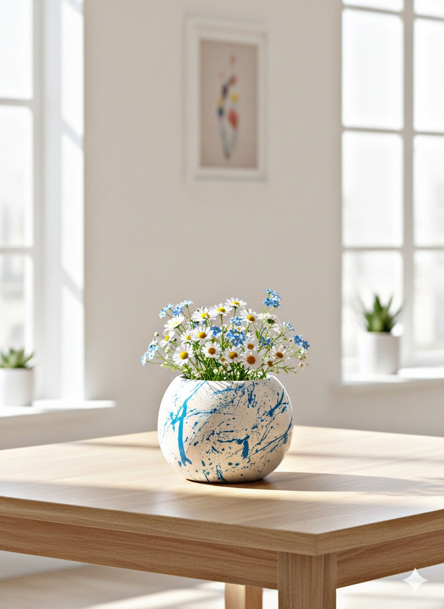 Azure Splash Trio – Limited Edition Vase Set | Inner Nest