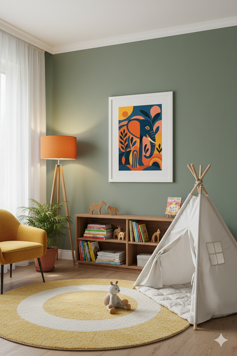 Abstract Elephant Flow – Grace in Motion