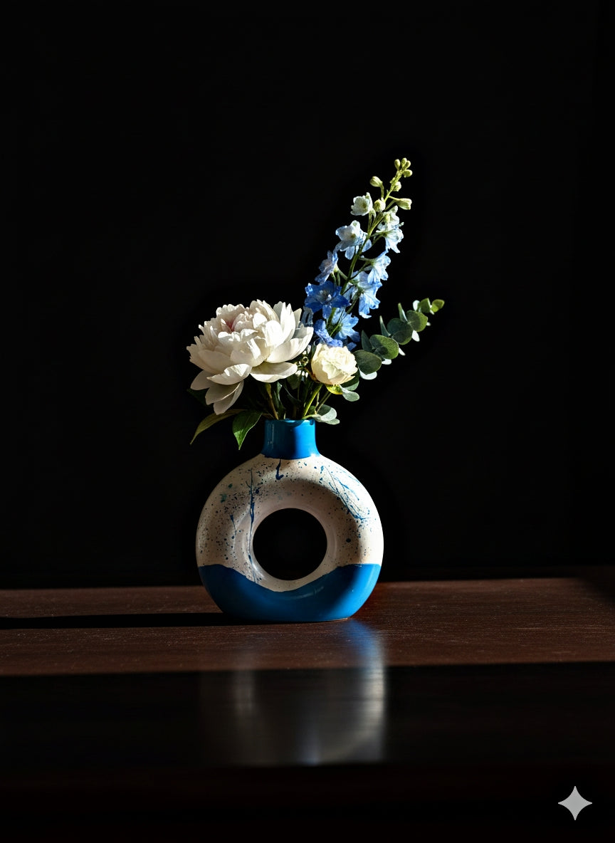 Azure Splash Trio – Limited Edition Vase Set | Inner Nest